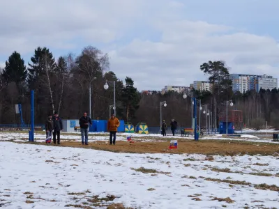 В городе