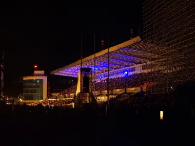 В городе