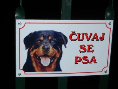 Осторожно, злая собака