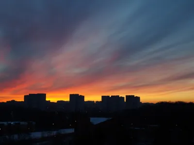 В городе