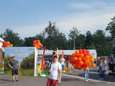 В городе