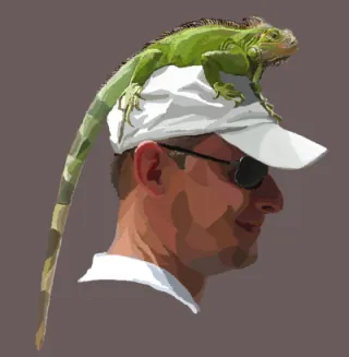 Ящер в растре