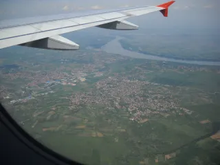 Подлетаю к Белграду