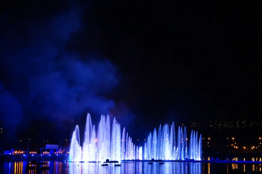 В городе