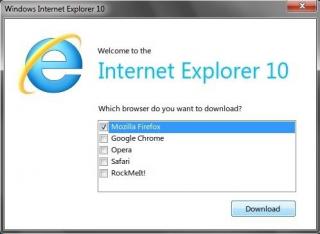 Добро пожаловать в Internet Explorer 10